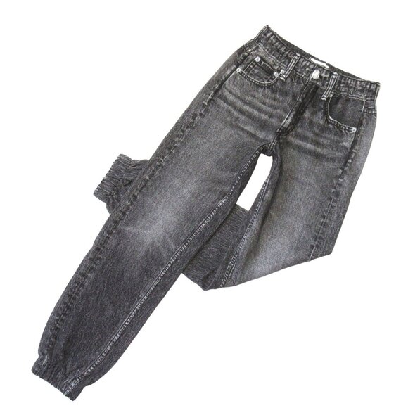 rag & bone Pants - NWT rag & bone Miramar Jogger in Black Magic Photo Print Faux Jean Sweatpant XXS